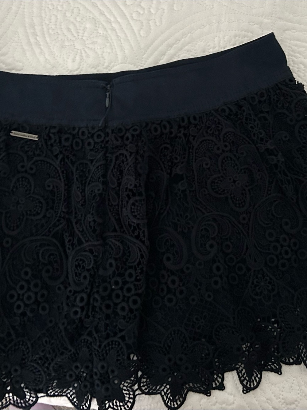 Abercrombie & Fitch Navy Lace Skirt